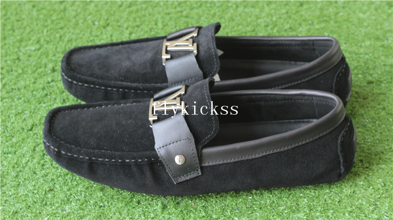 LVS Shoes Black Suede